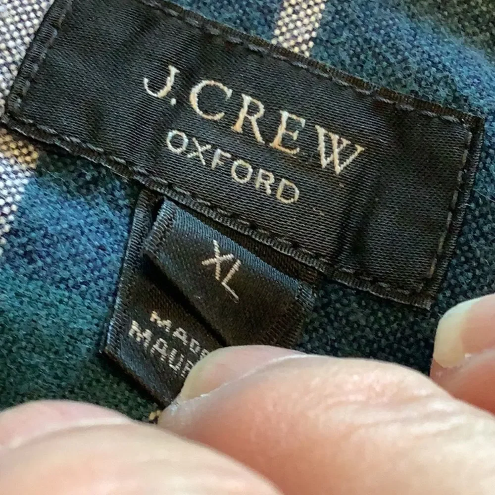 J. Crew‎ Tartan Plaid Oxford Button Down